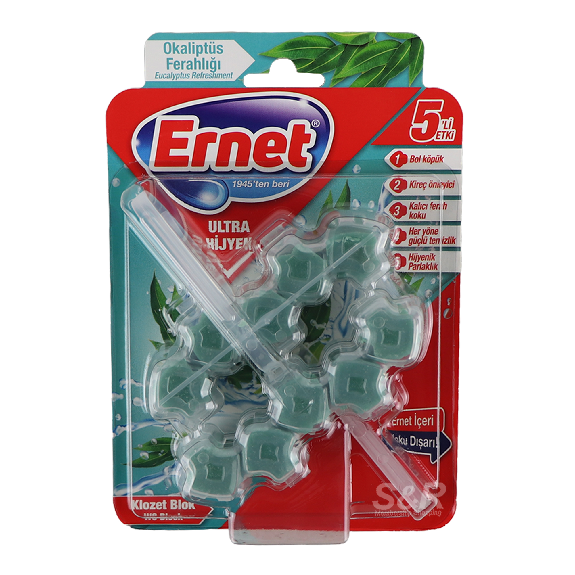 Ernet Toilet Block Eucalyptus Refresher 50g Ernet Toilet Block Eucalyptus Refresher 50g